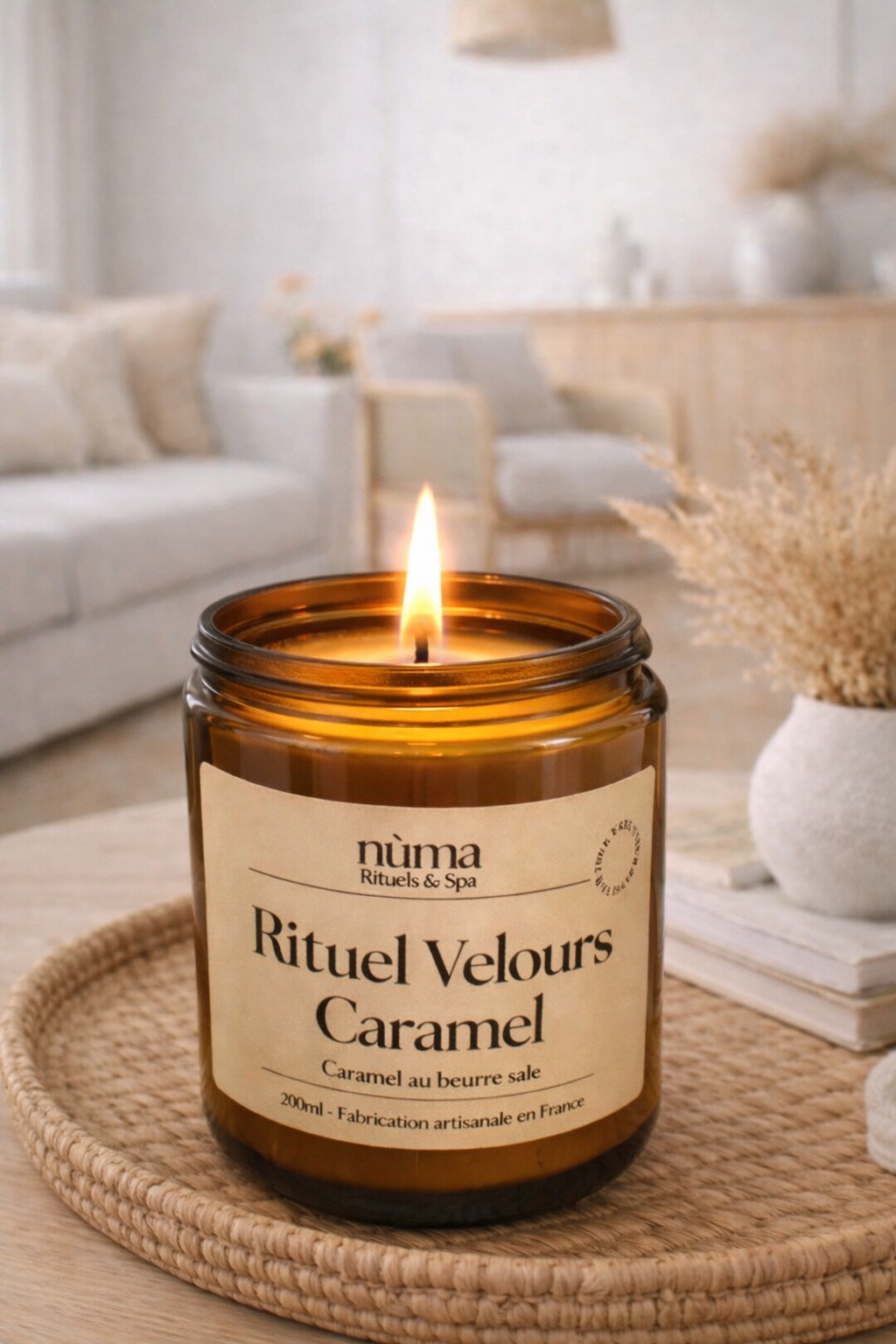 🕯️ Rituel Velours Caramel – Bougie parfumée 250 ml